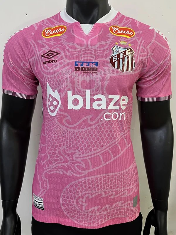 25/26 Santos FC Special Edition Pink Player Version Soccer Jersey